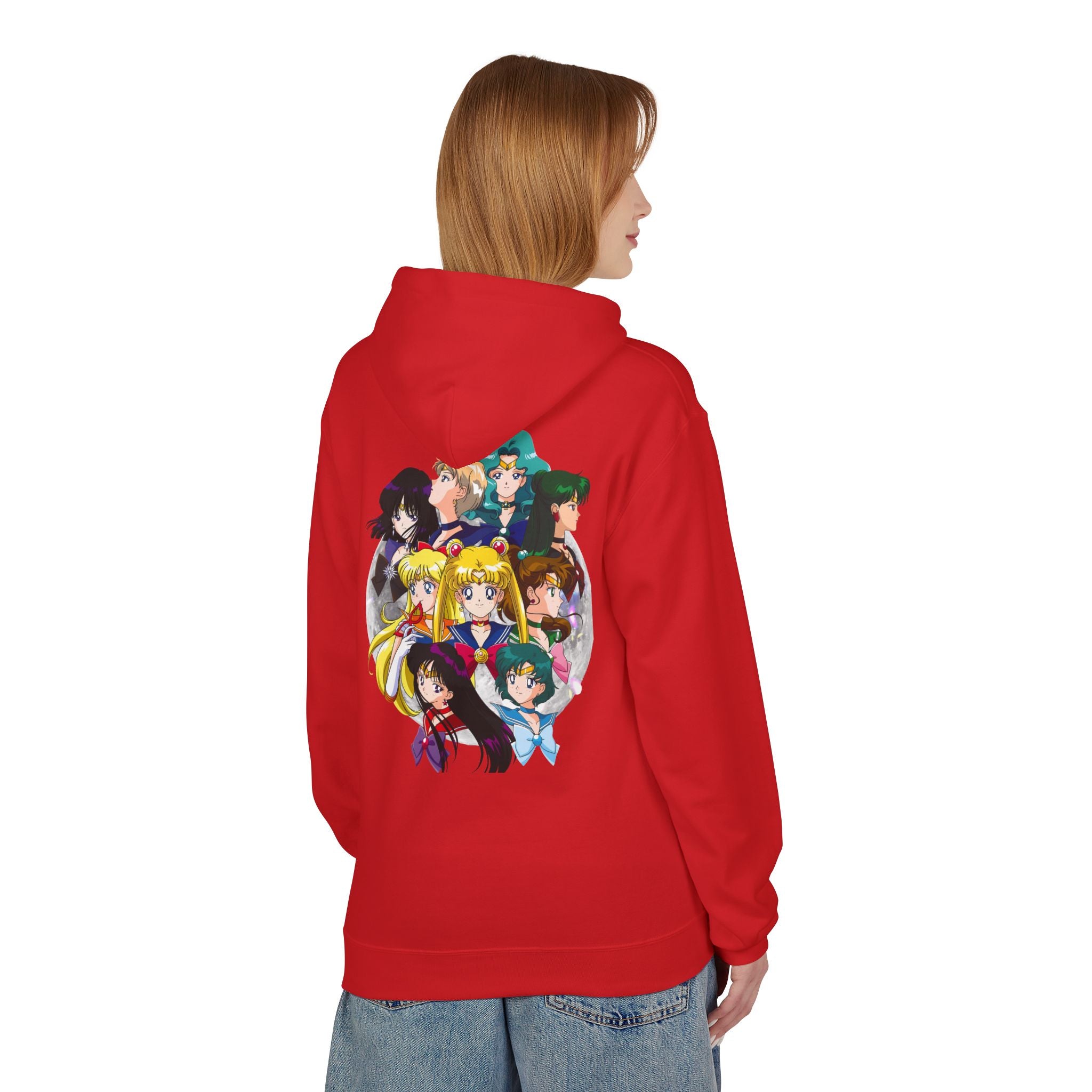 Anime Sailor Moon-Inspired Fleece Hoodie for Fans