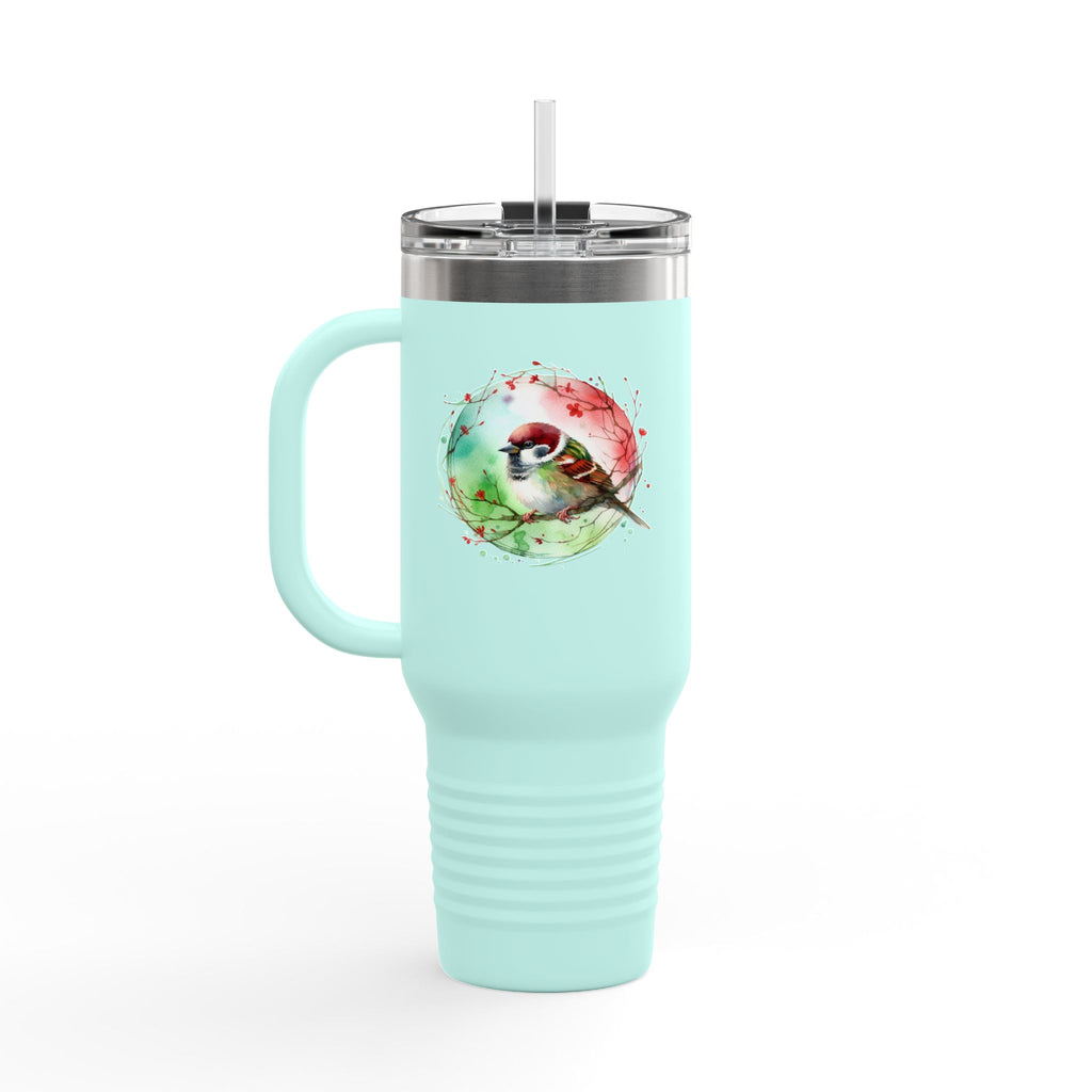 Colorful Insulated Travel Mug, Fun Design for Hot & Cold Beverages