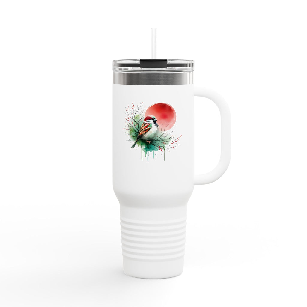 Colorful Insulated Travel Mug, Fun Design for Hot & Cold Beverages