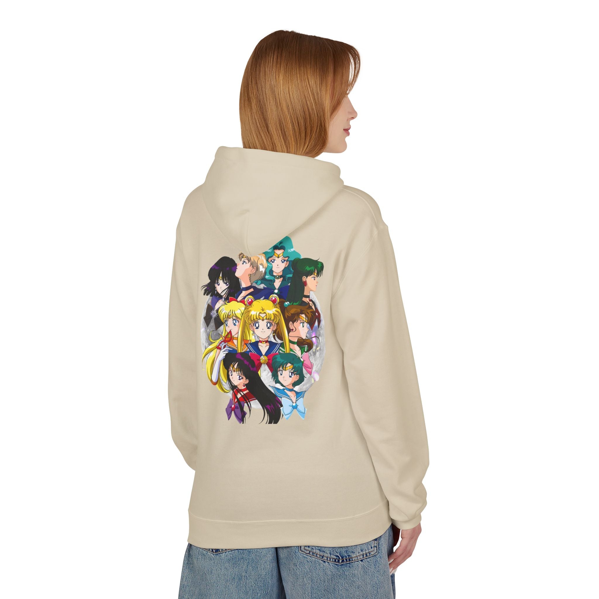 Anime Sailor Moon-Inspired Fleece Hoodie for Fans