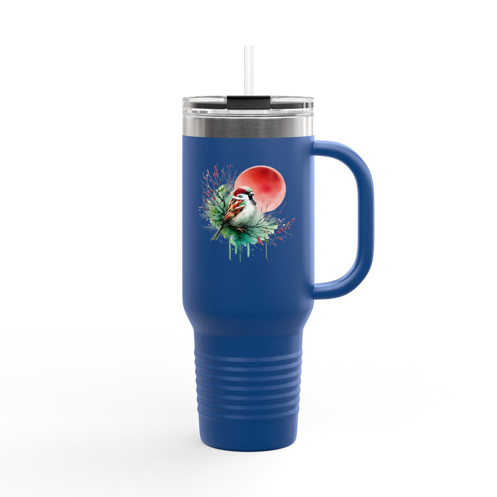 Colorful Insulated Travel Mug, Fun Design for Hot & Cold Beverages