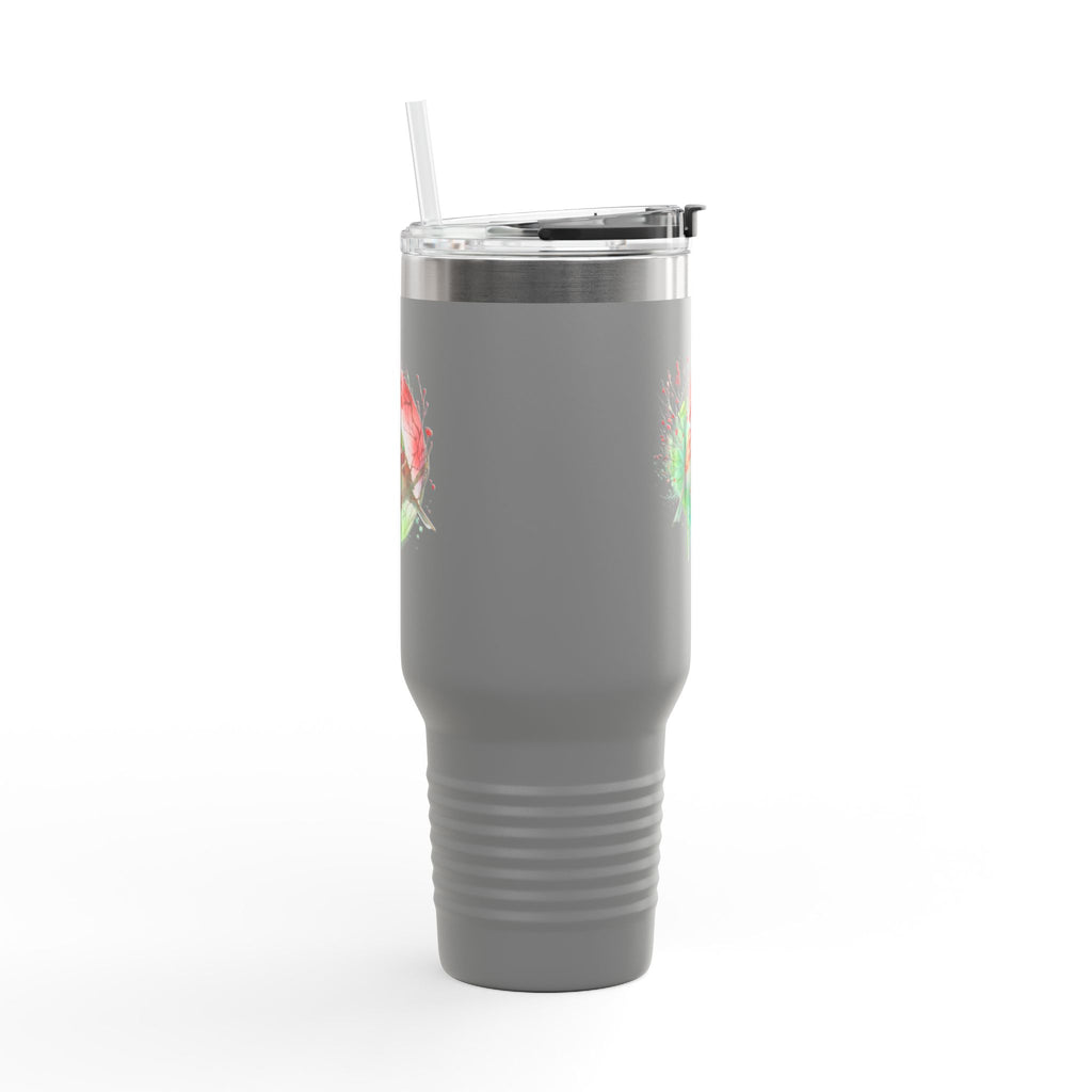 Colorful Insulated Travel Mug, Fun Design for Hot & Cold Beverages