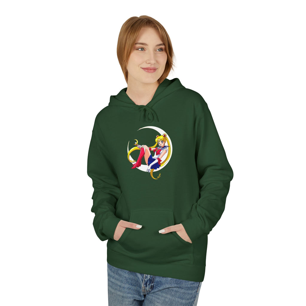 Anime Sailor Moon-Inspired Fleece Hoodie for Fans