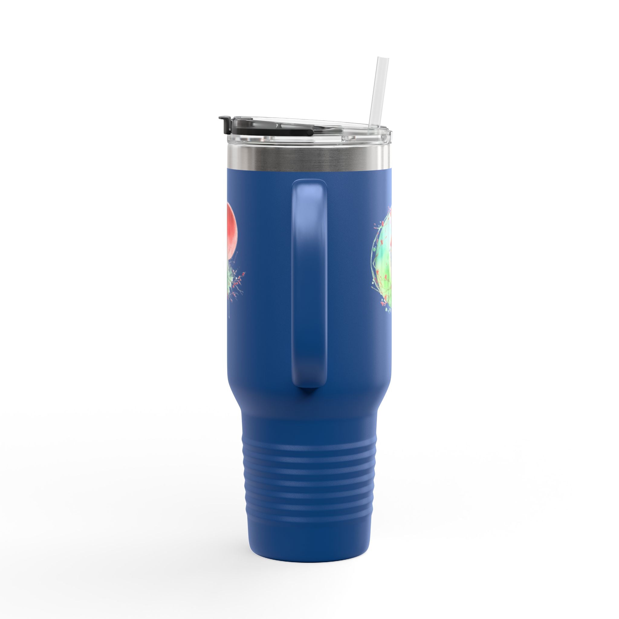 Colorful Insulated Travel Mug, Fun Design for Hot & Cold Beverages