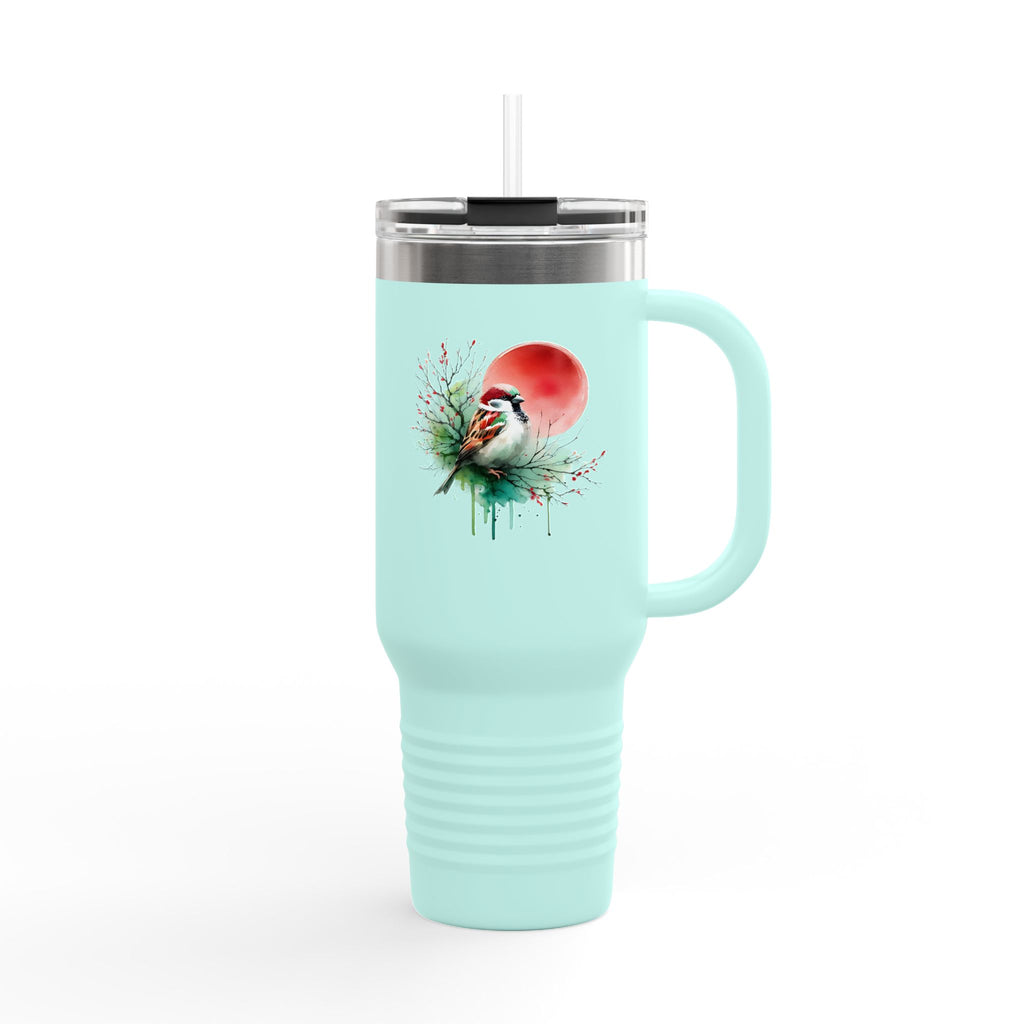 Colorful Insulated Travel Mug, Fun Design for Hot & Cold Beverages
