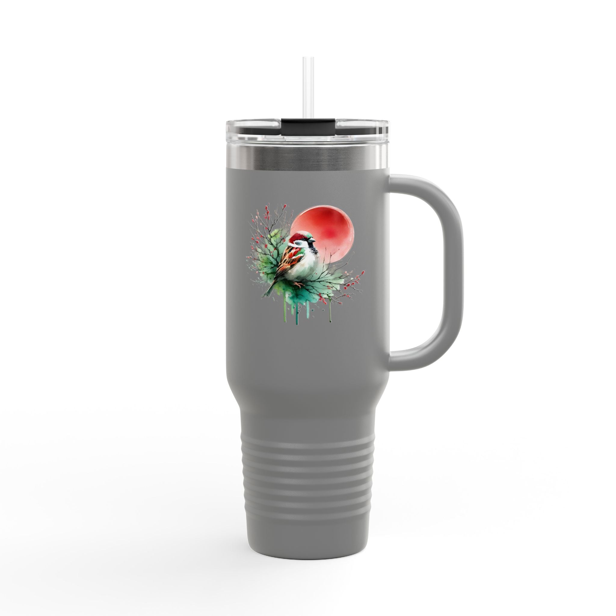 Colorful Insulated Travel Mug, Fun Design for Hot & Cold Beverages