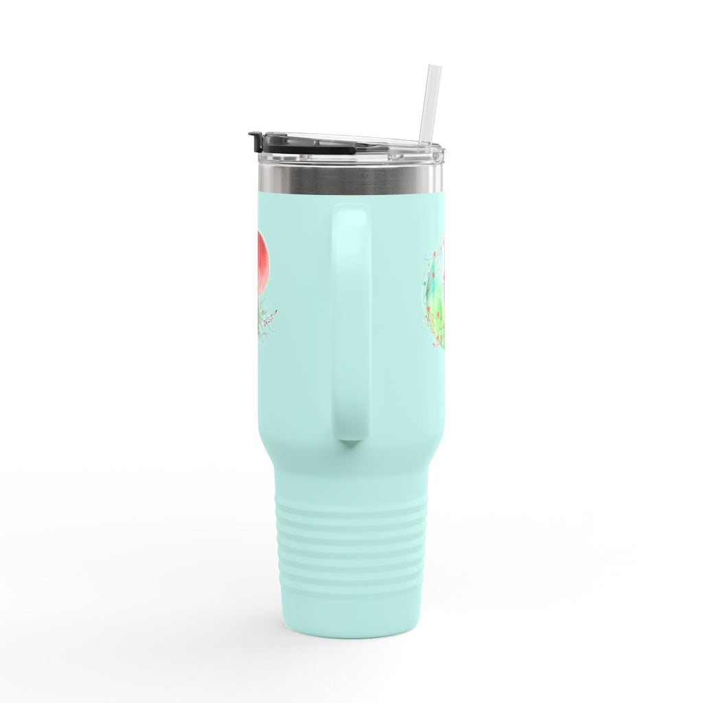 Colorful Insulated Travel Mug, Fun Design for Hot & Cold Beverages