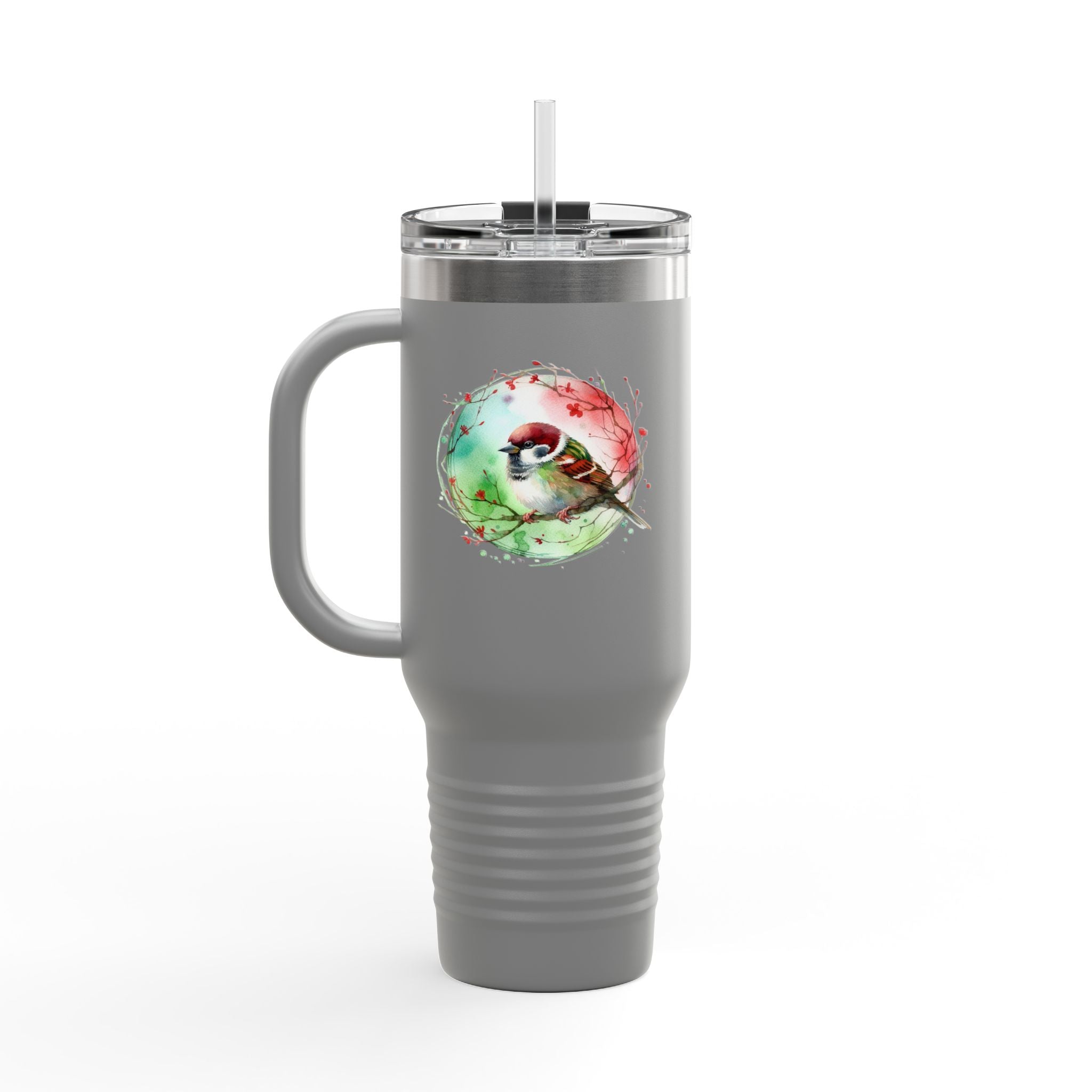 Colorful Insulated Travel Mug, Fun Design for Hot & Cold Beverages
