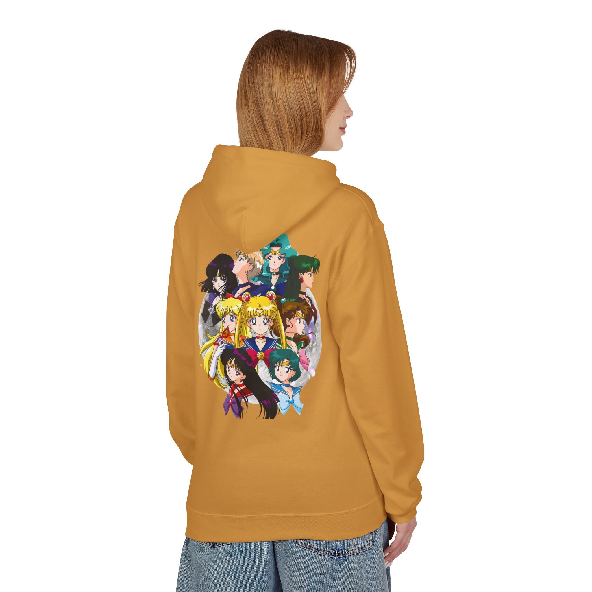 Anime Sailor Moon-Inspired Fleece Hoodie for Fans