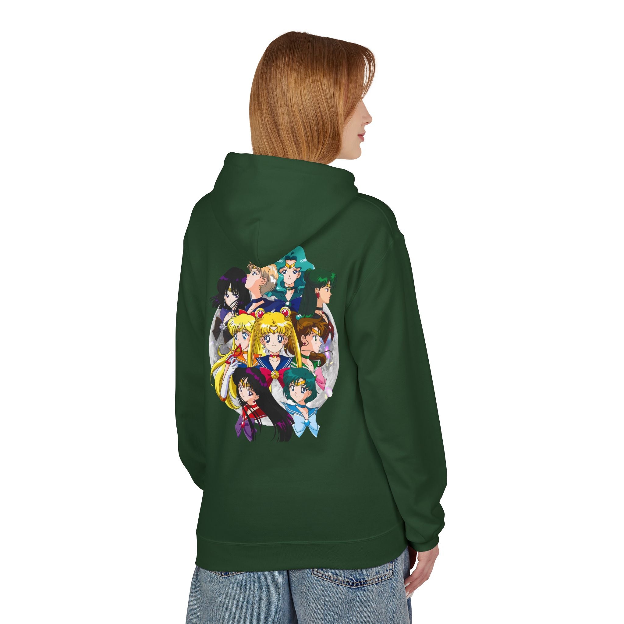 Anime Sailor Moon-Inspired Fleece Hoodie for Fans