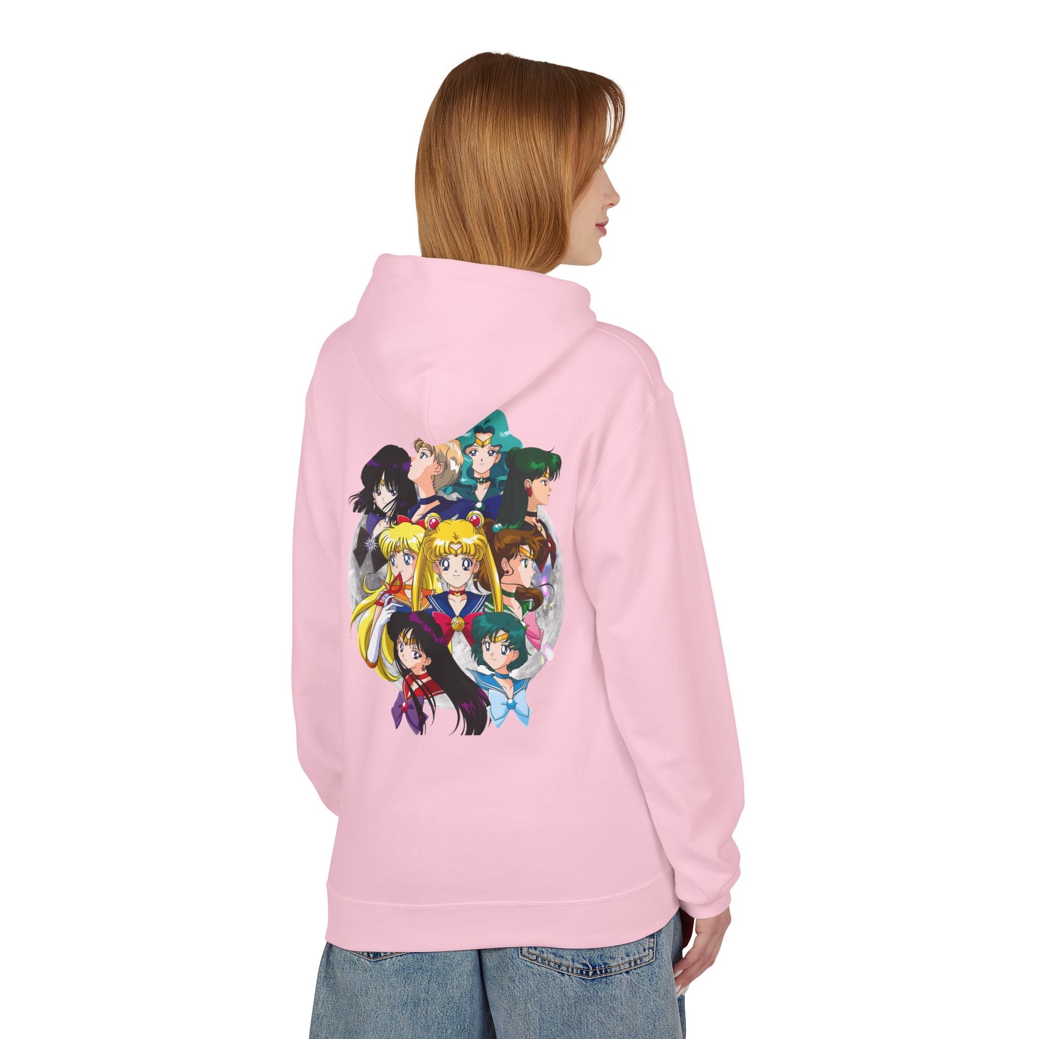 Anime Sailor Moon-Inspired Fleece Hoodie for Fans