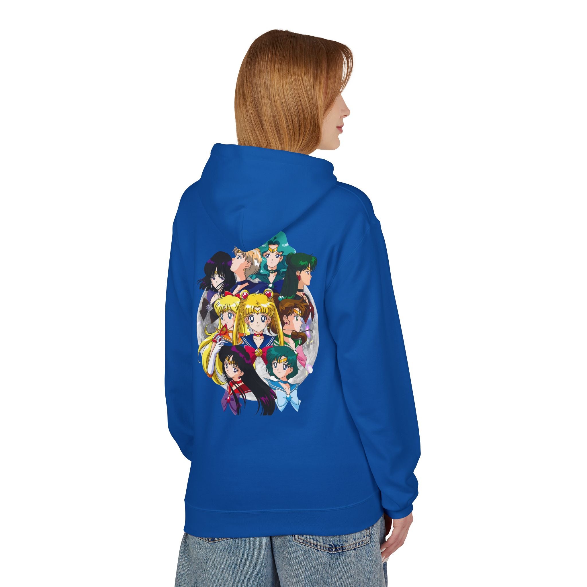 Anime Sailor Moon-Inspired Fleece Hoodie for Fans