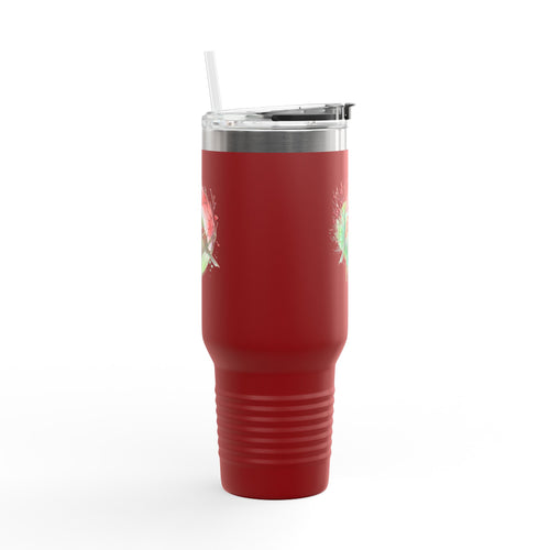 Colorful Insulated Travel Mug, Fun Design for Hot & Cold Beverages